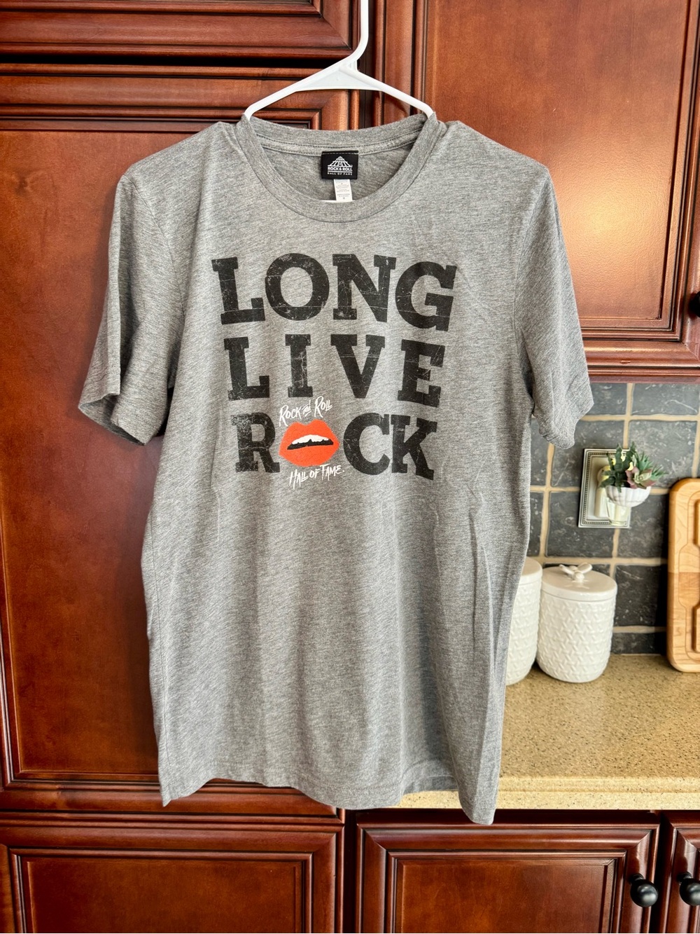 Long Live Rock Graphic Tee - Gray